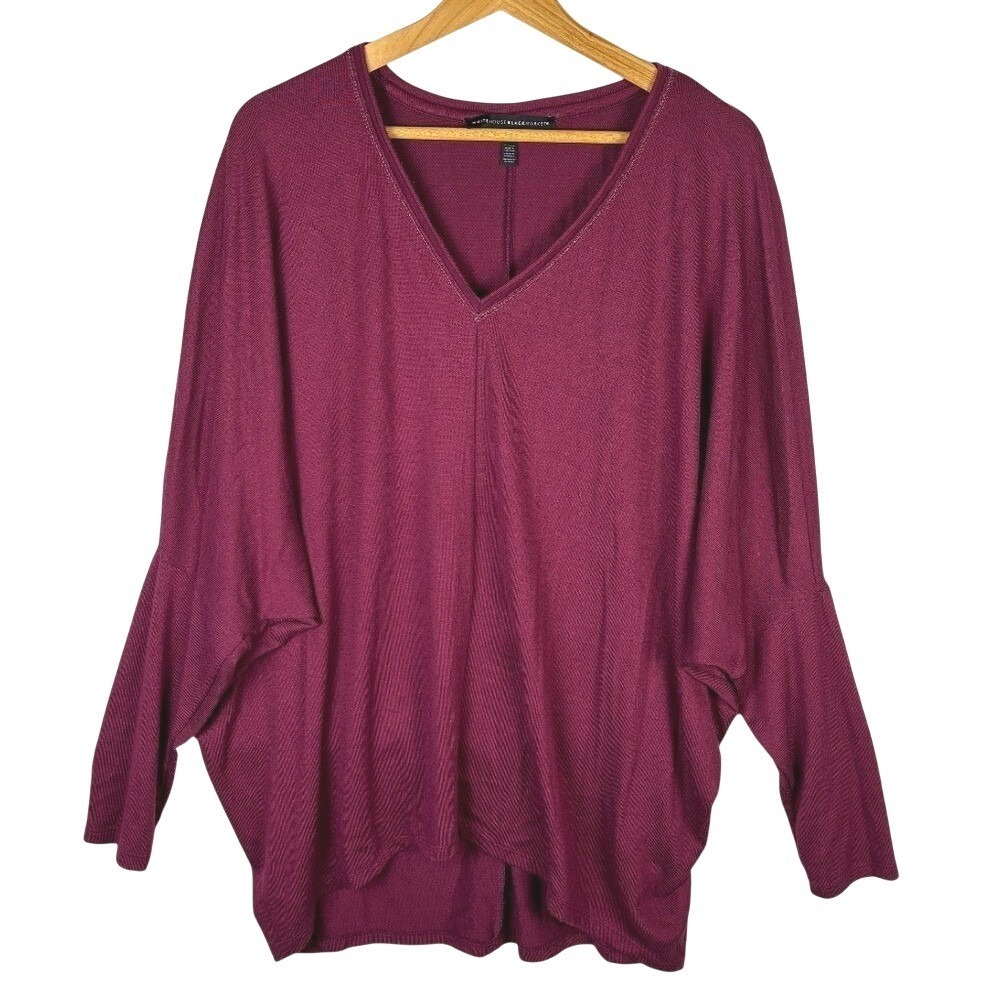 White House Black Market Women's Tunic Top Sz XLP Dolman Party Cocktail Holidays